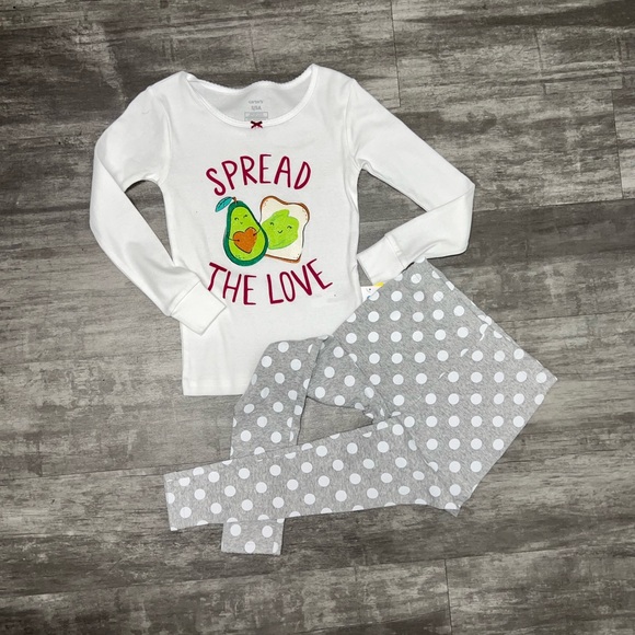 New Carters Spread the love 4pc pjs - Picture 11 of 14